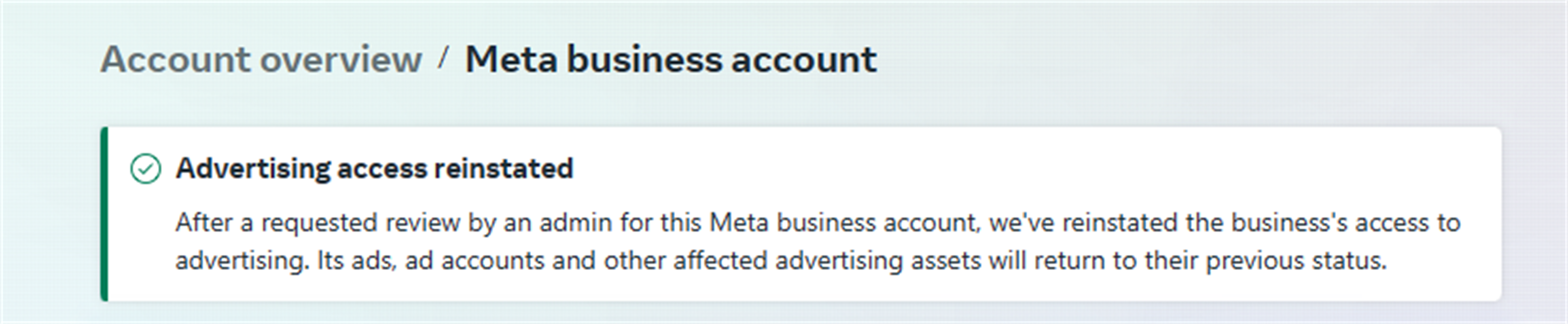 Business Manager Facebook/ BM5 / Ads limit 250$ / Created 1 ad account / Resisted